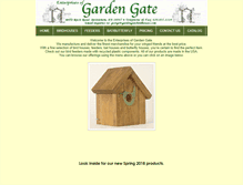 Tablet Screenshot of gardengatebirdhouses.com